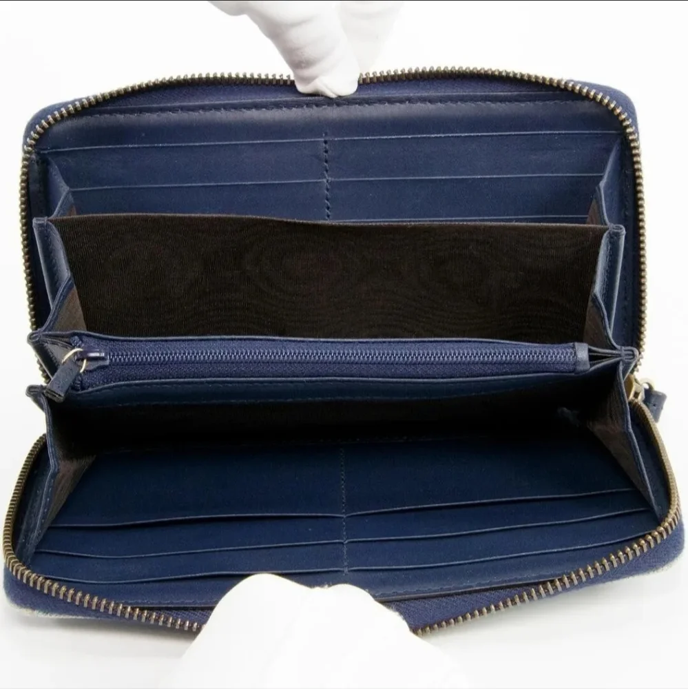 GUCCI Denim Flora long zippy wallet - Picture 6 of 12